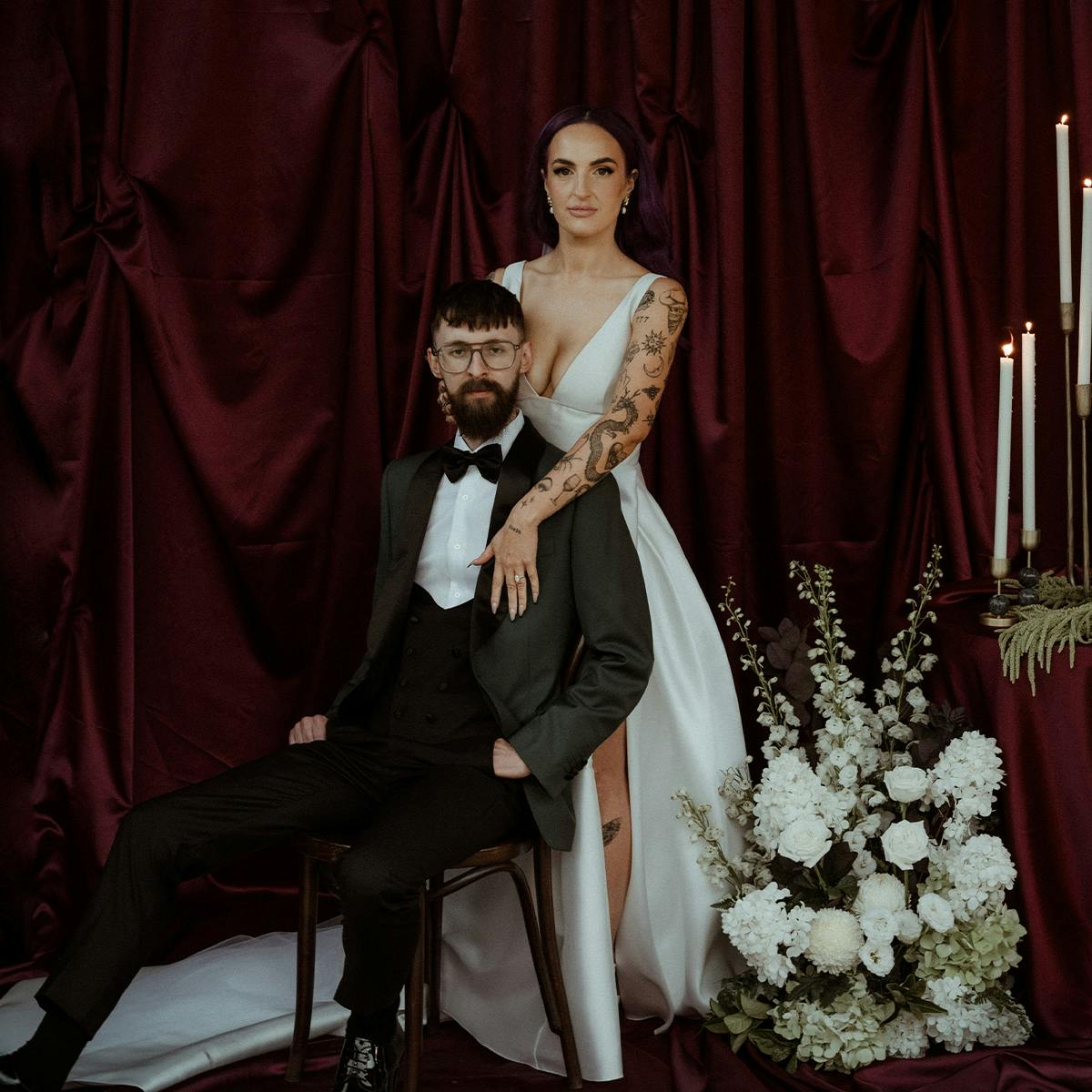 Wedding celebration in InStitchu custom suit